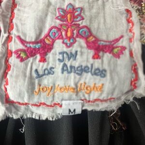 Johnny Was Embroidered Top - Pink and Orange